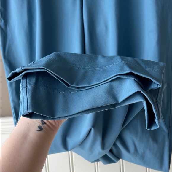 Lululemon Utility Blue Straight-Leg Mid-Rise Pant Full Length *Luxtreme Size L - Picture 5 of 13